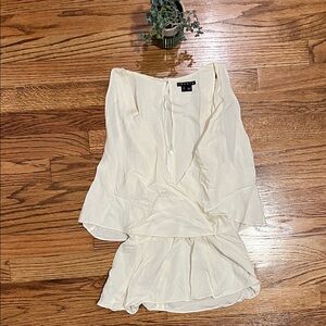 Theory Cream Sleeveless Top